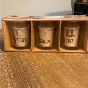 Rae dunn set of 3 mini votives